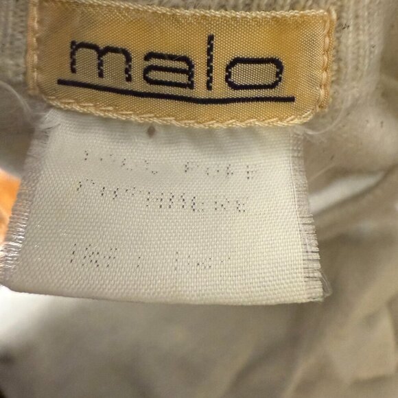 Malo 100% Cashmere Cardigan & Short Sleeve Sweater Cardigan Set Cream Sz Large - Picture 2 of 12